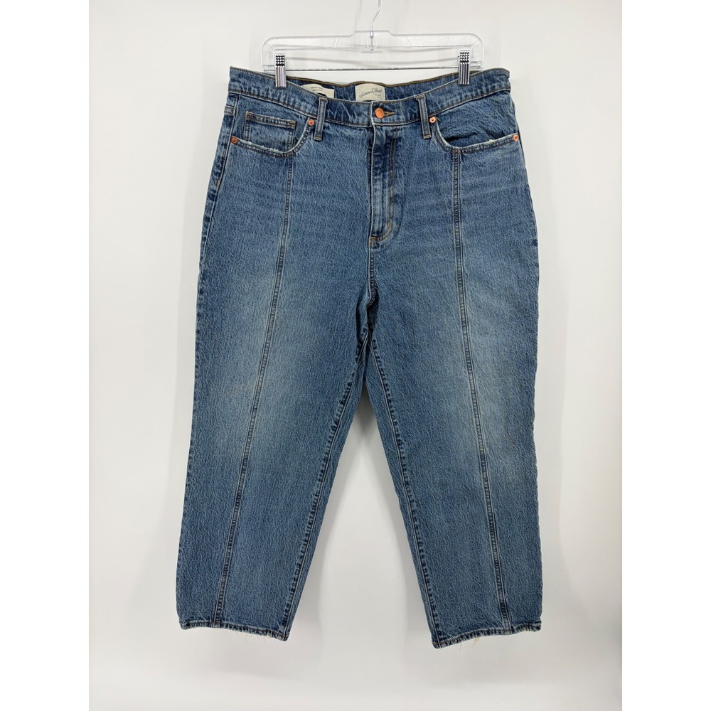 Universal Thread Womens 16/33R Blue‎ Vintage Straight Front Seam Jeans